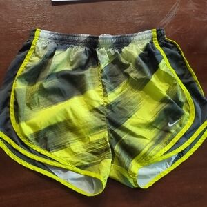 Nike Yellow and Black Tempo Shorts